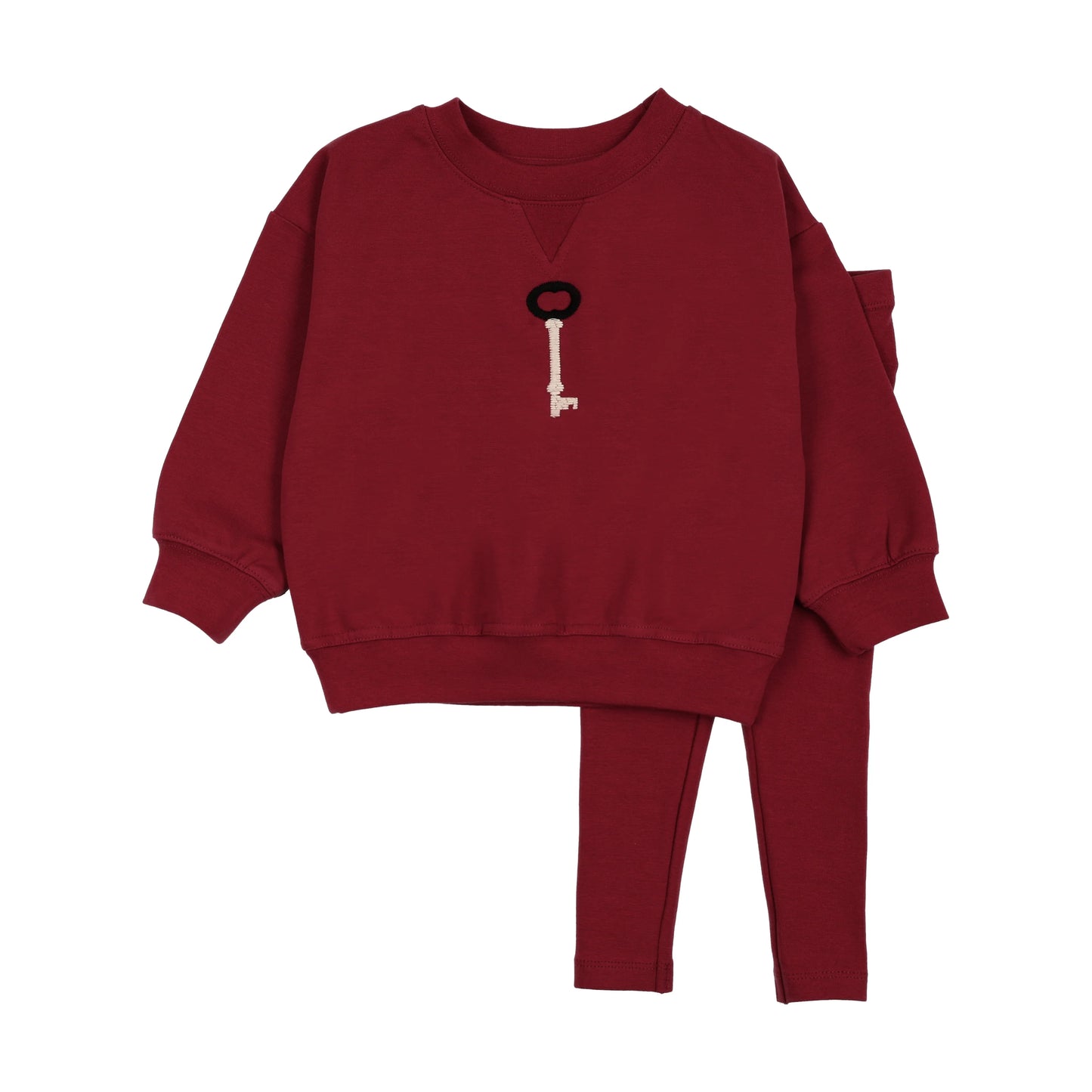 Limited Capsule Toddler Sweatshirt Set- Deep Red