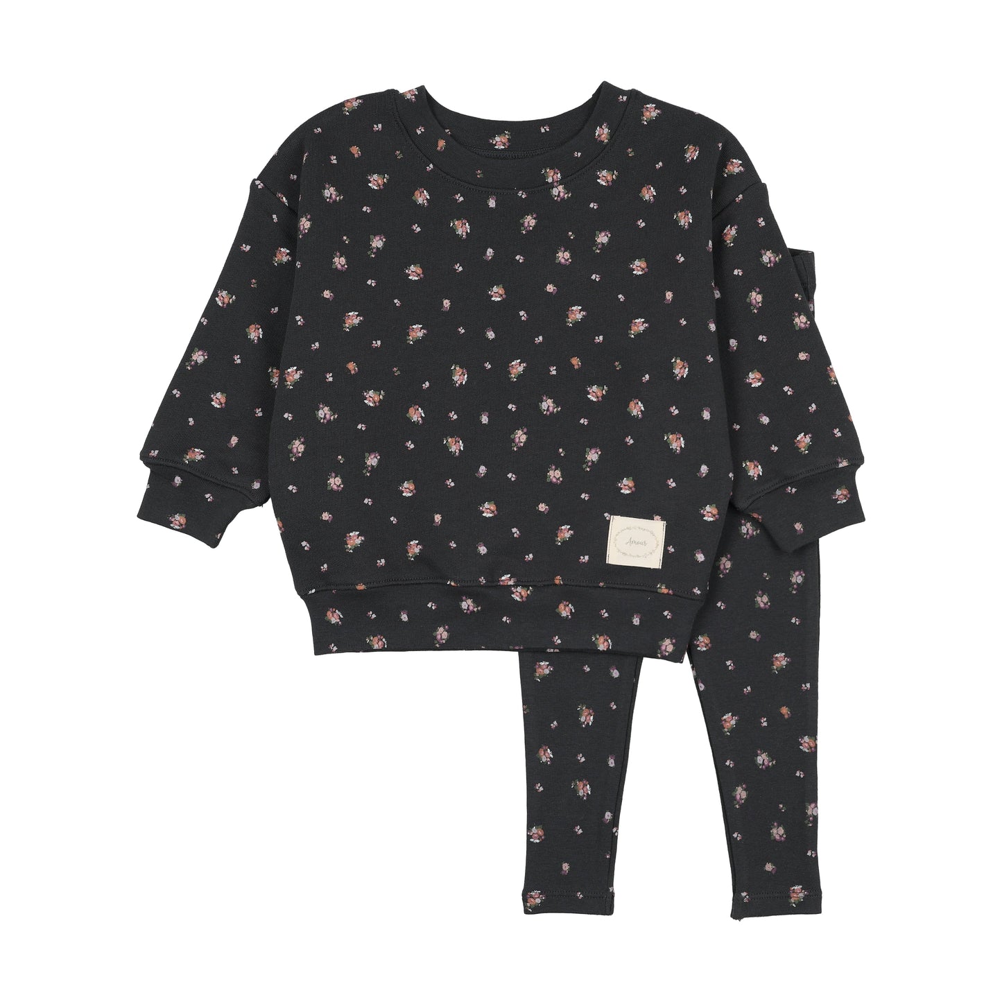 Printed Toddler Set- Black Print