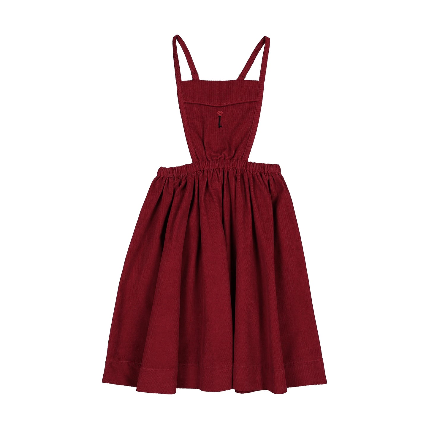 Limited Capsule Bib Jumper- Deep Red