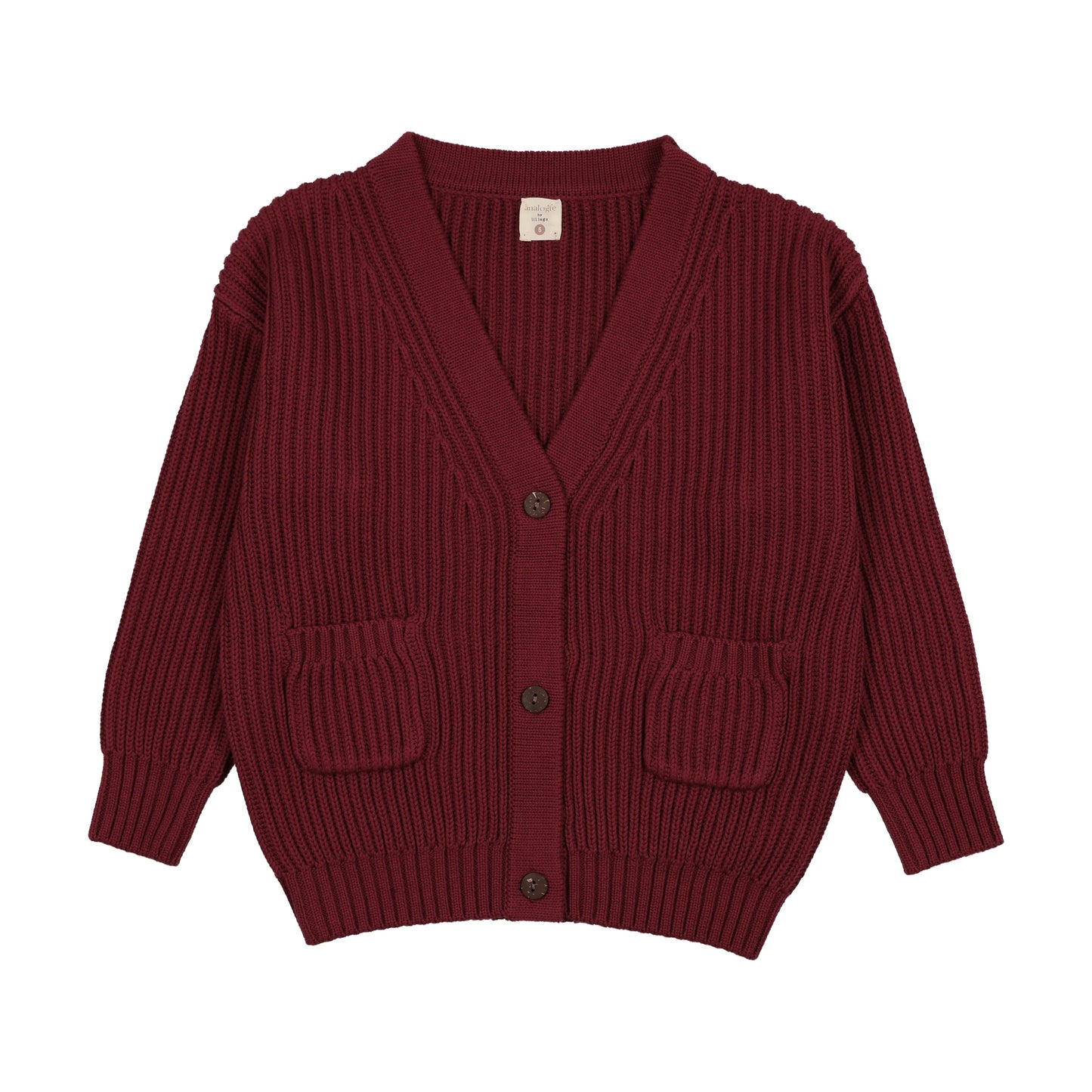 Grandpa Cardigan- Deep Red