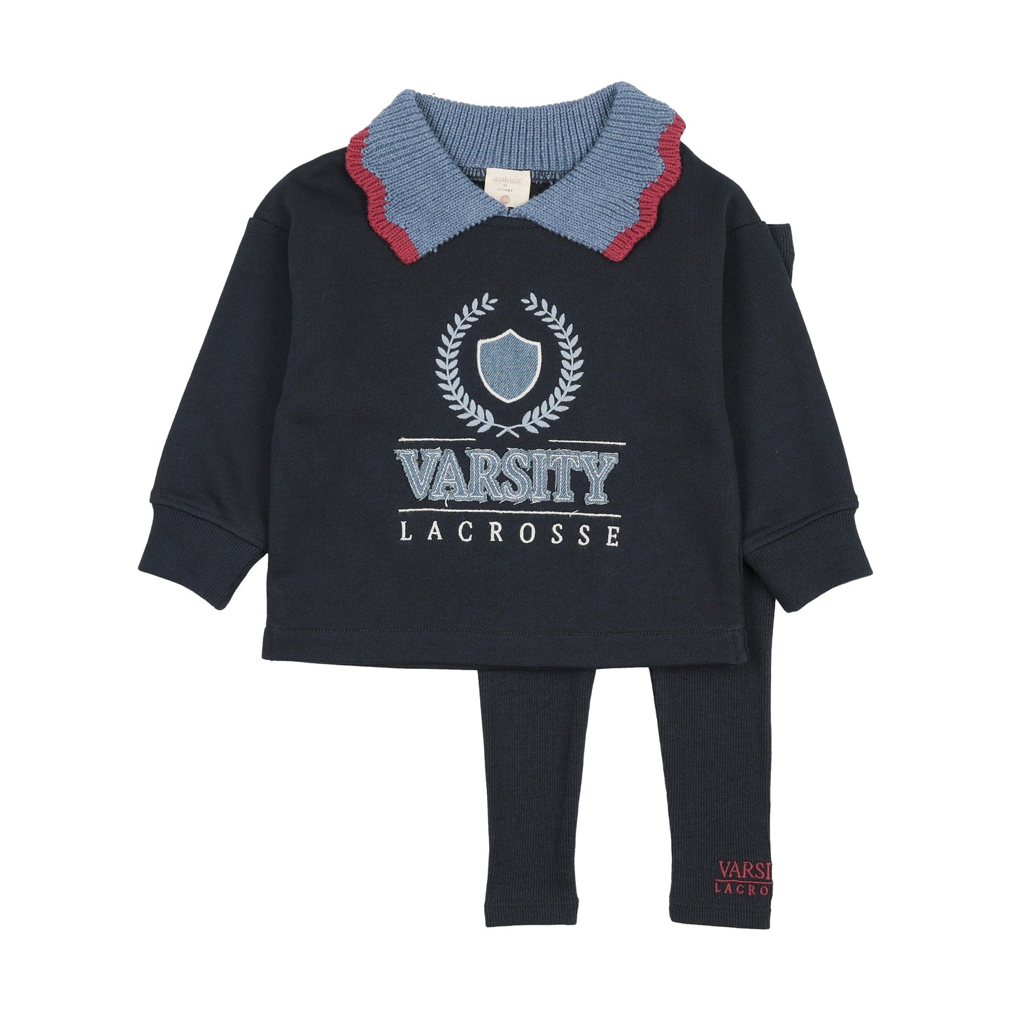Fan Club Girls Sweatshirt Set Navy Denim