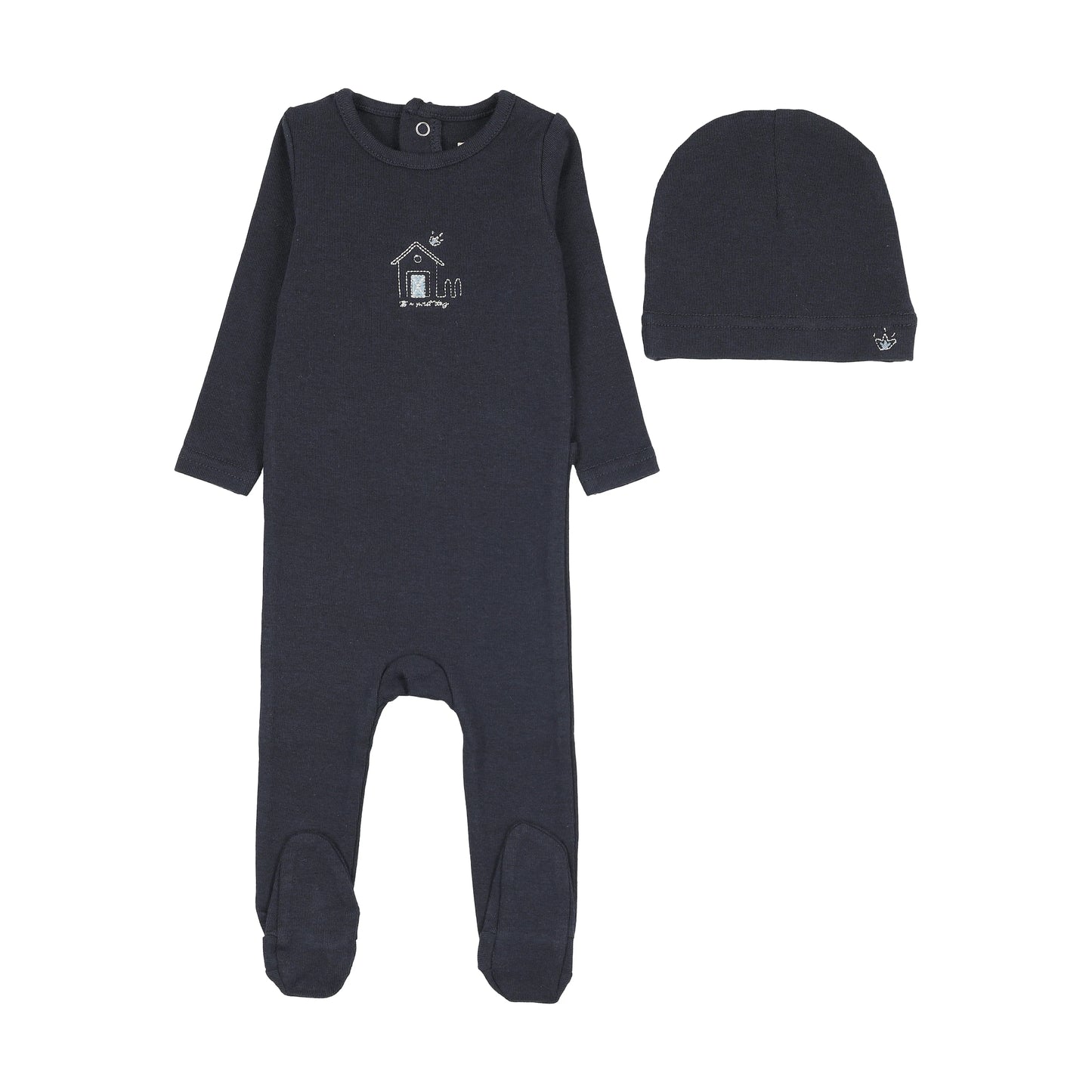 Sweet Campaign Boys Embroidered Footie Set