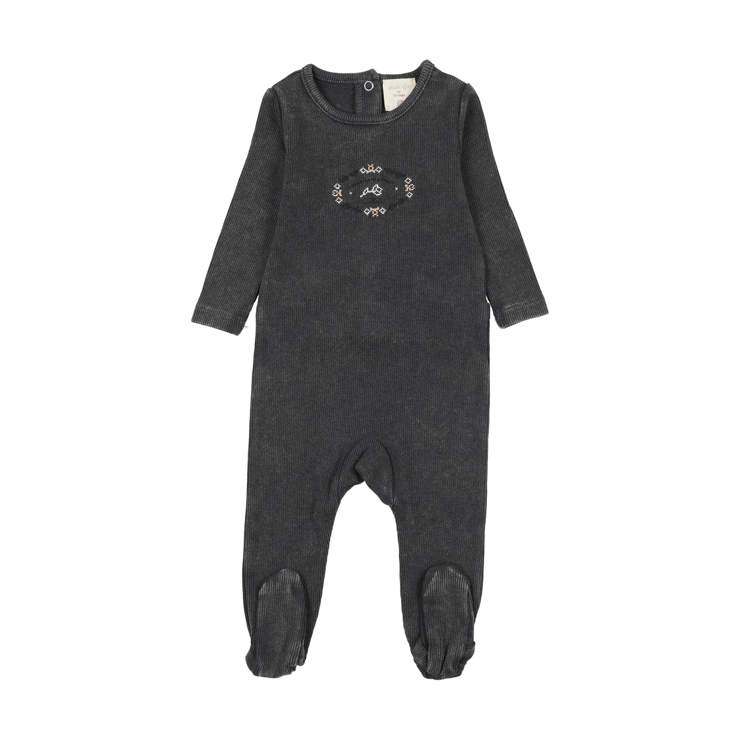 Stitch Studio Footie- Off Black