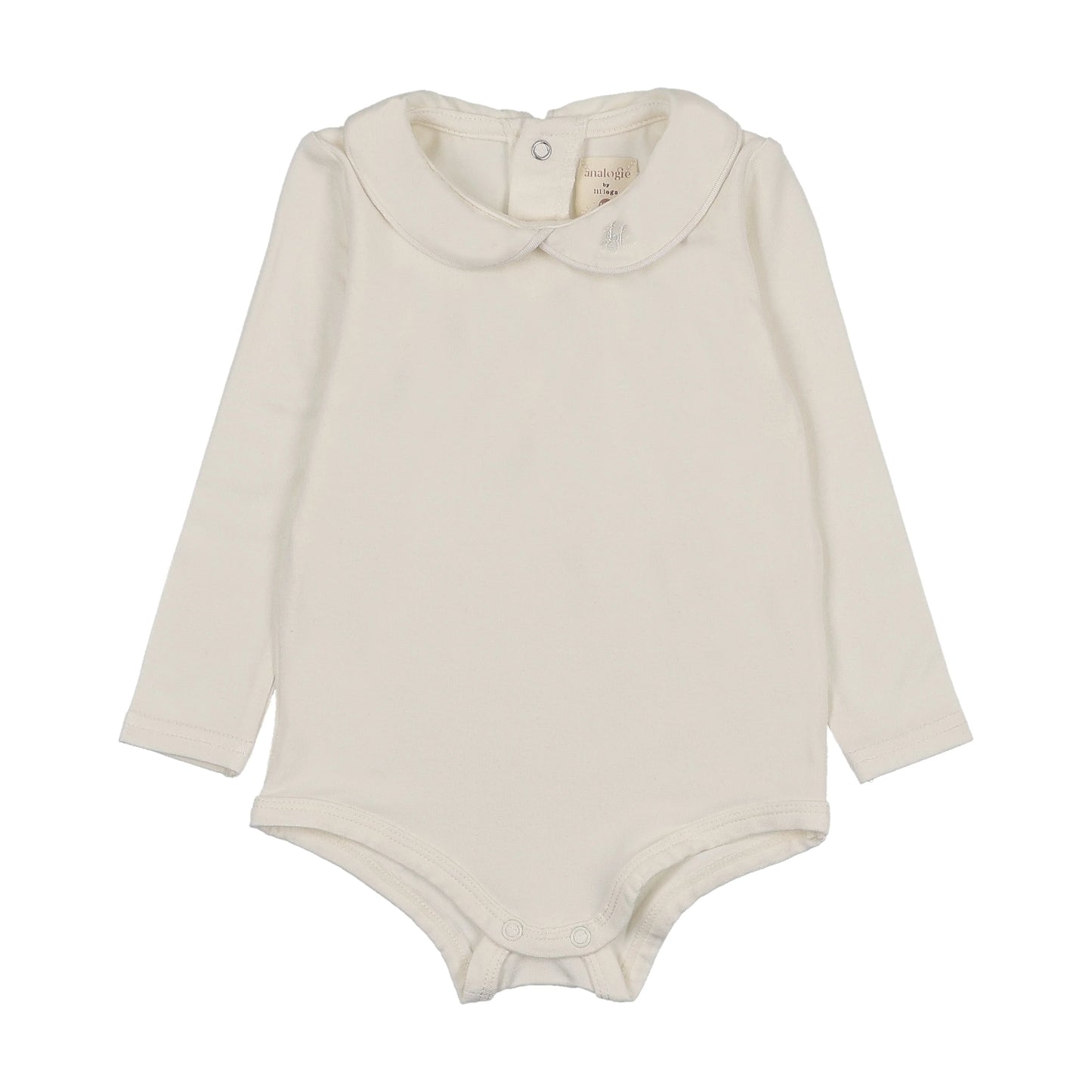 Peter Pan Onesie With Piping- Cream