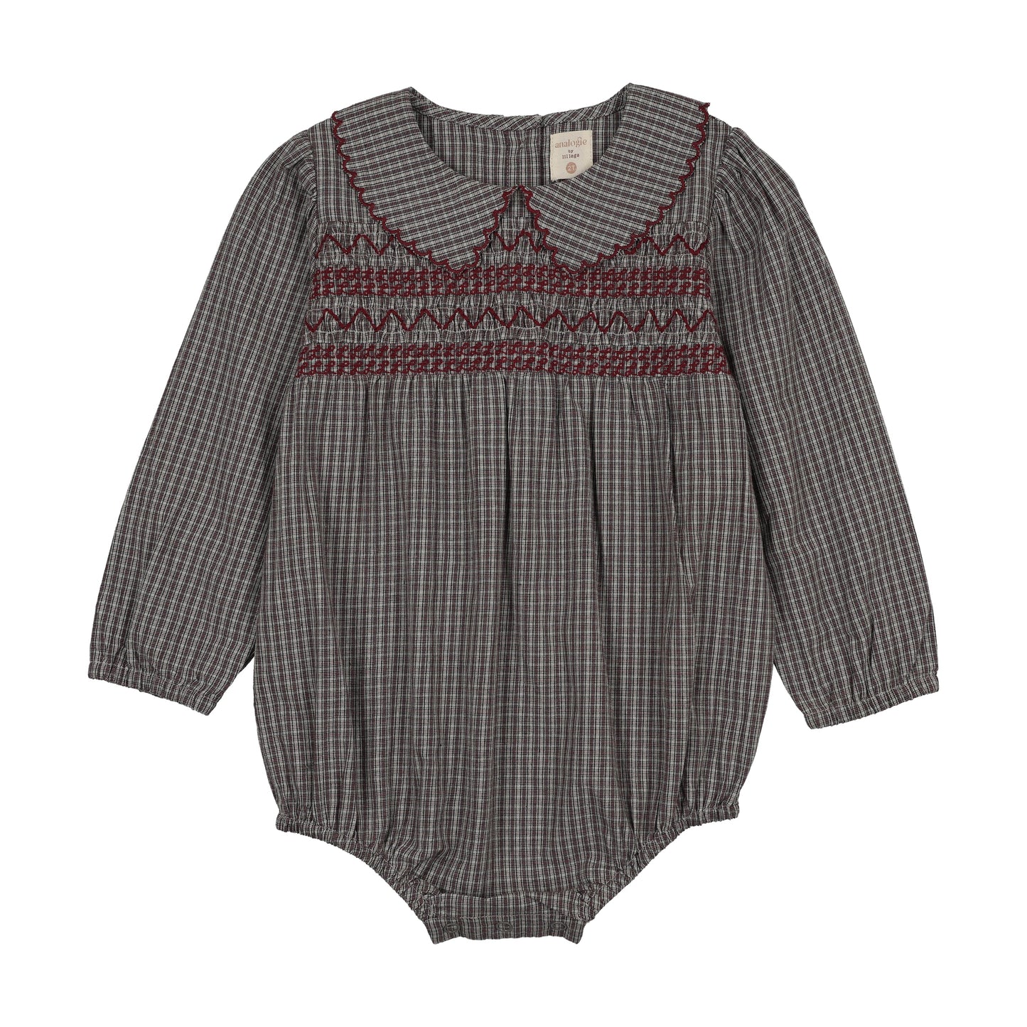 Plaid Edition Girls Romper