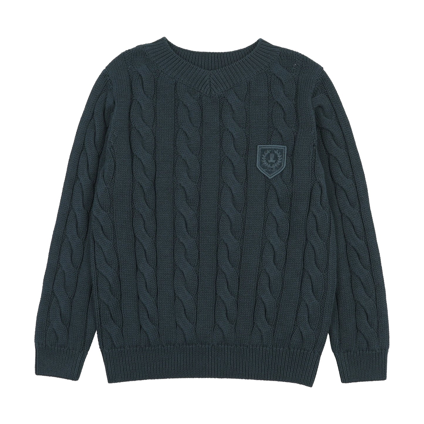 Chunky V Neck Sweater- Deep Teal