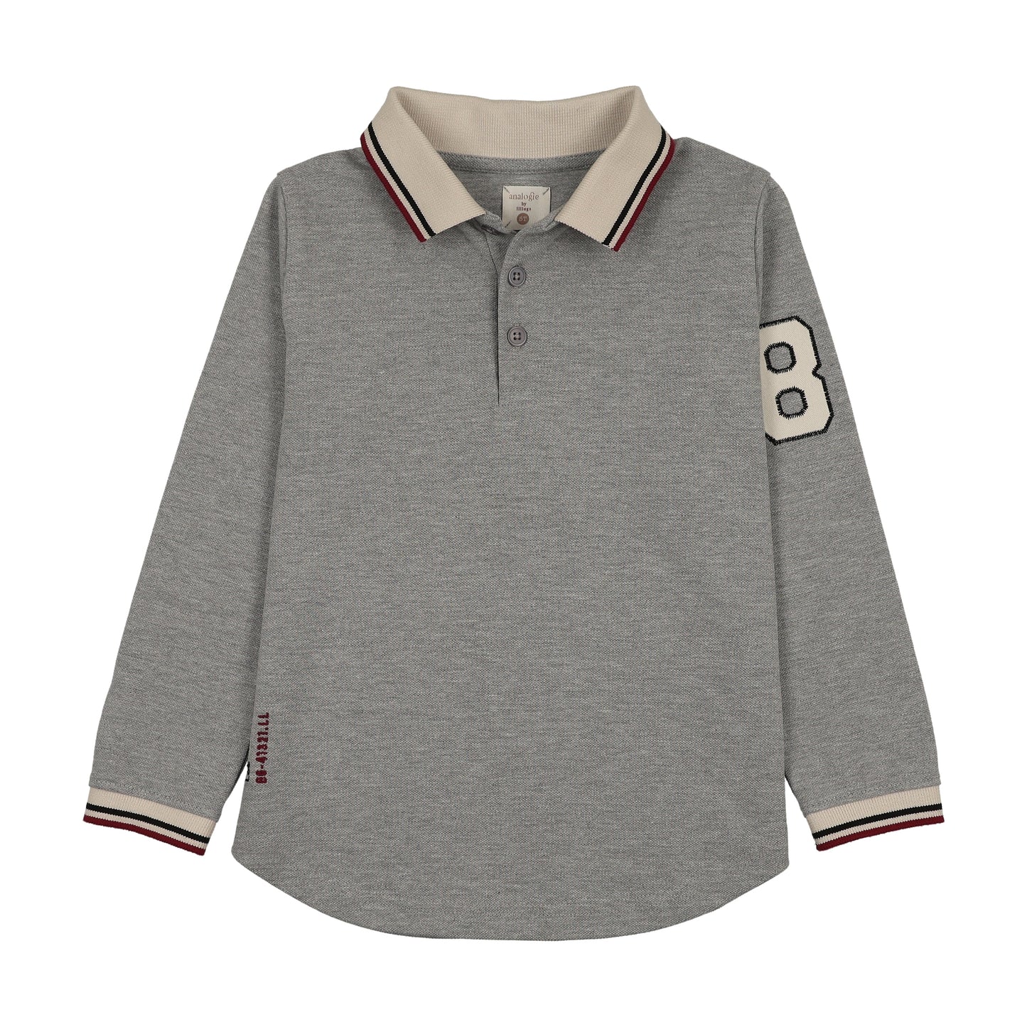 Limited Capsule Polo Ls- Light Grey Heather