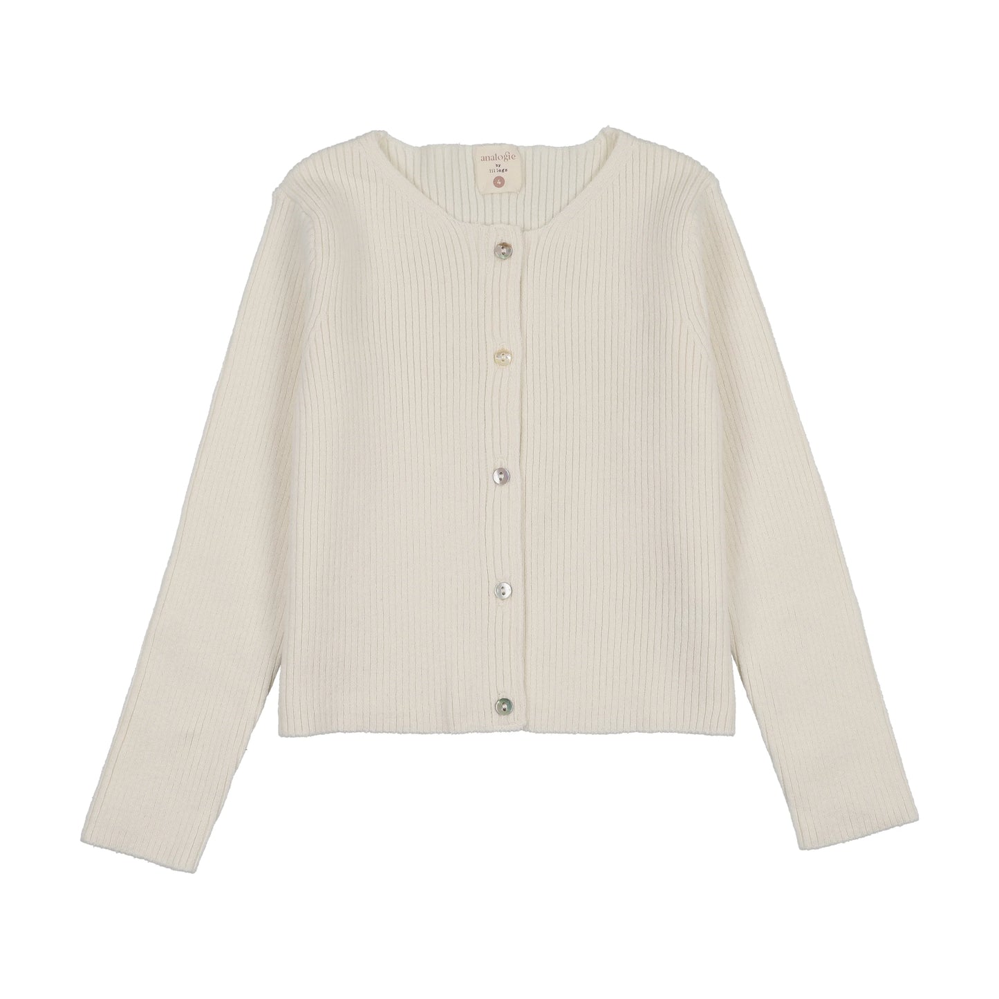 Ribbed Cream Cardigan