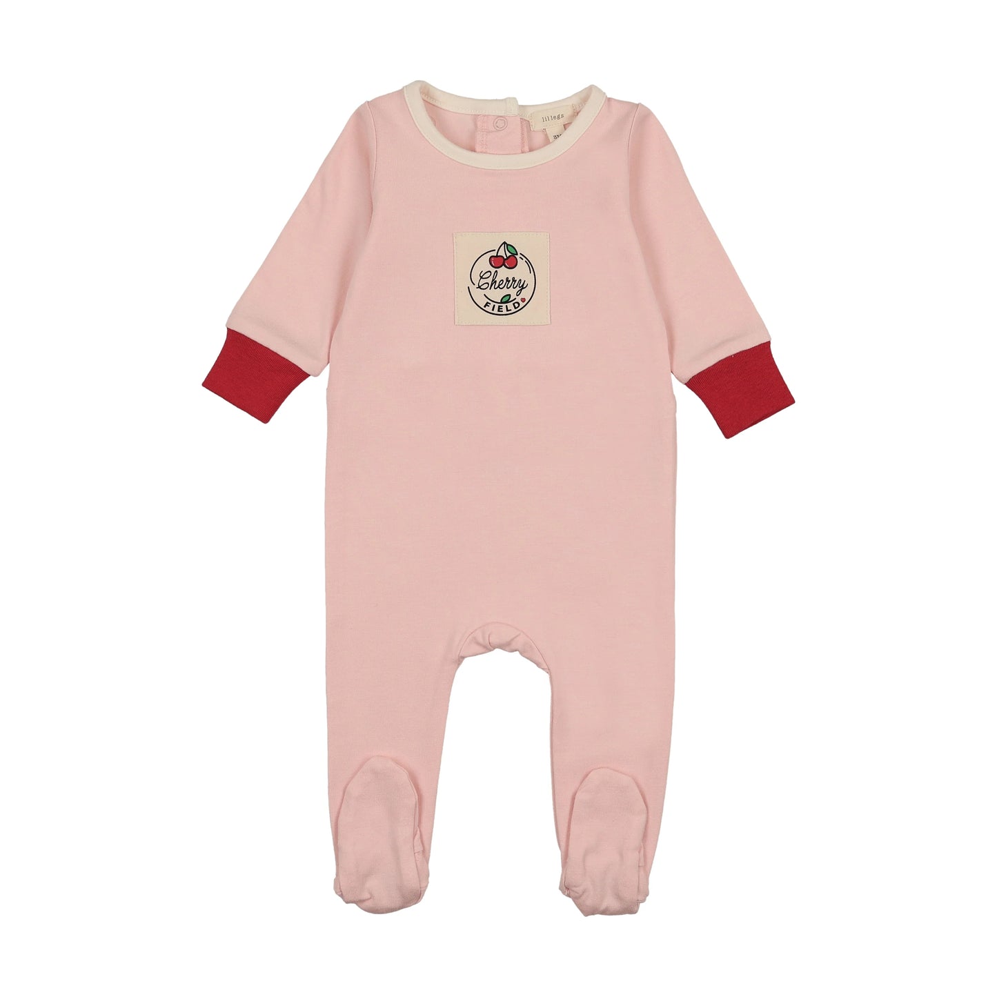 Colorblock Footie- Pink