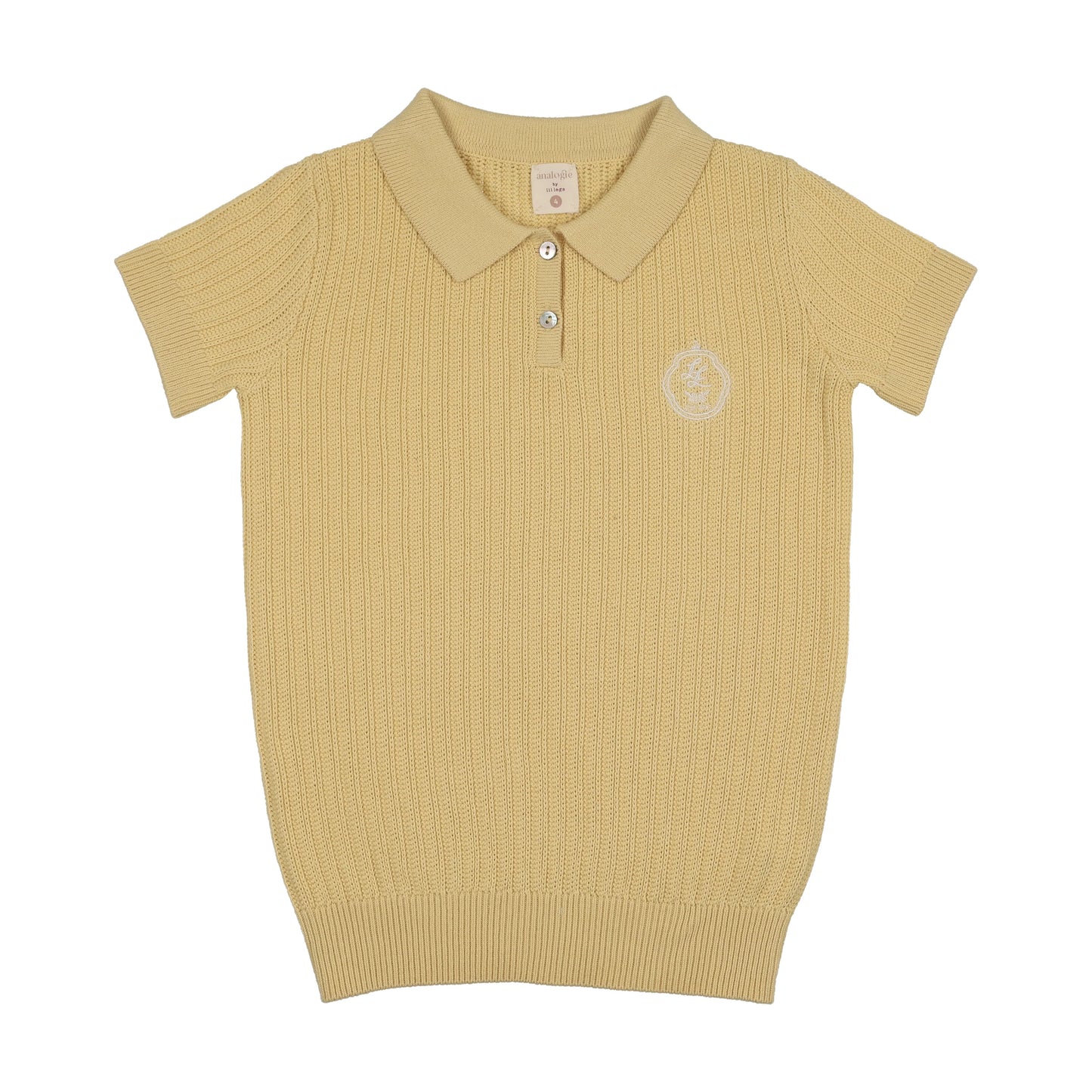 Knit Polo- Yellow