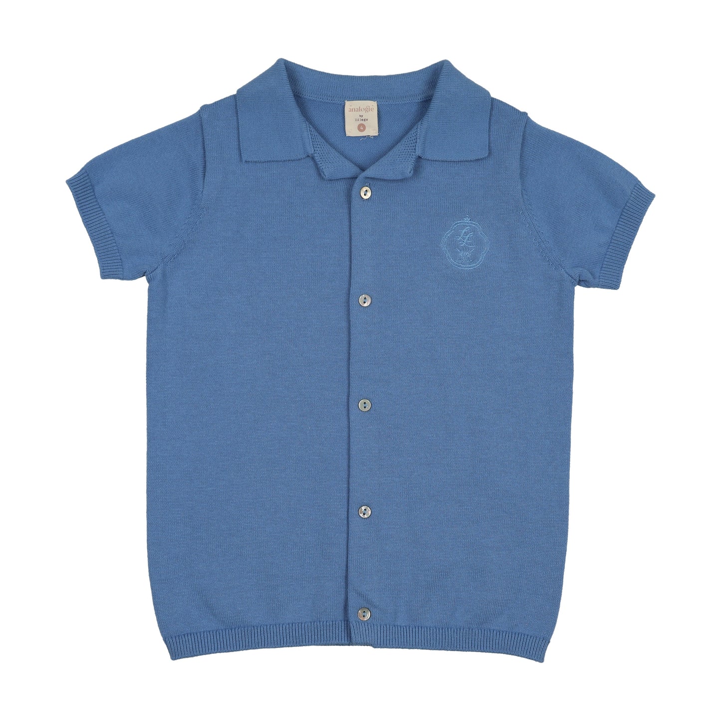 Grandpa Knit Sweater- Fresh Blue