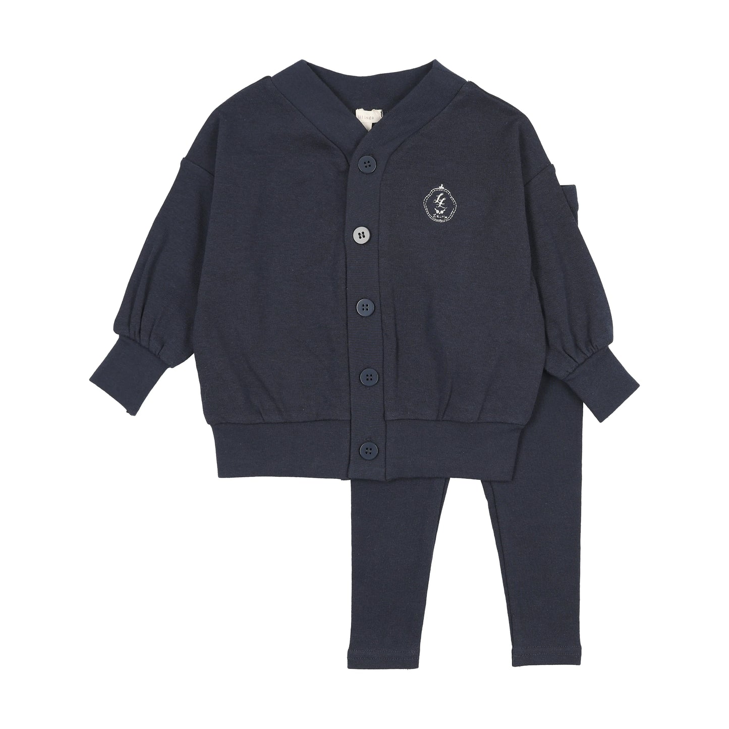 Boys Shabbos Lounge Set- Navy