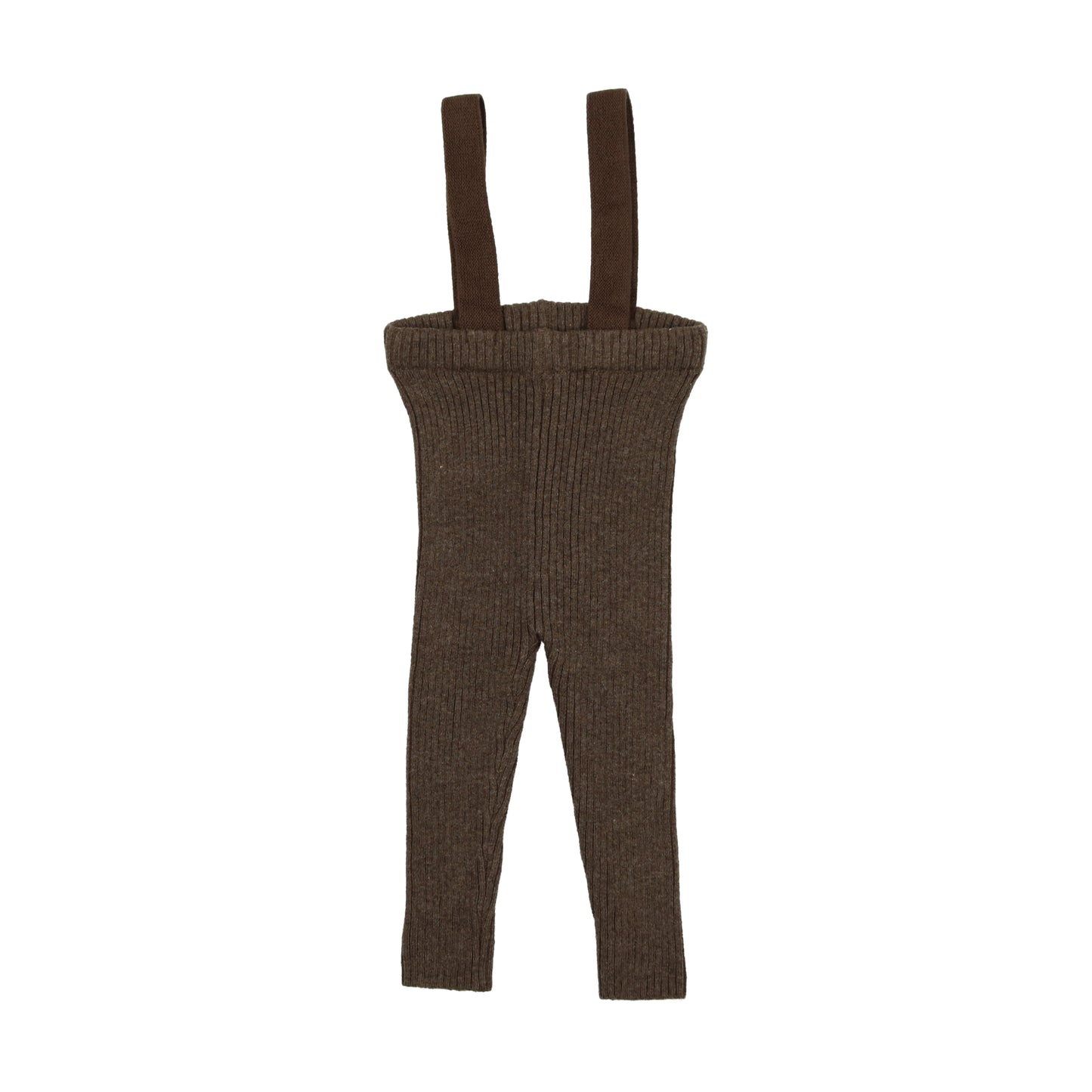 Knit Suspender Leggings Heather Brown