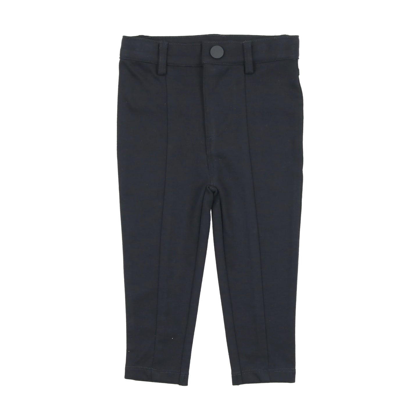 Knit Pants with Seam- Navy