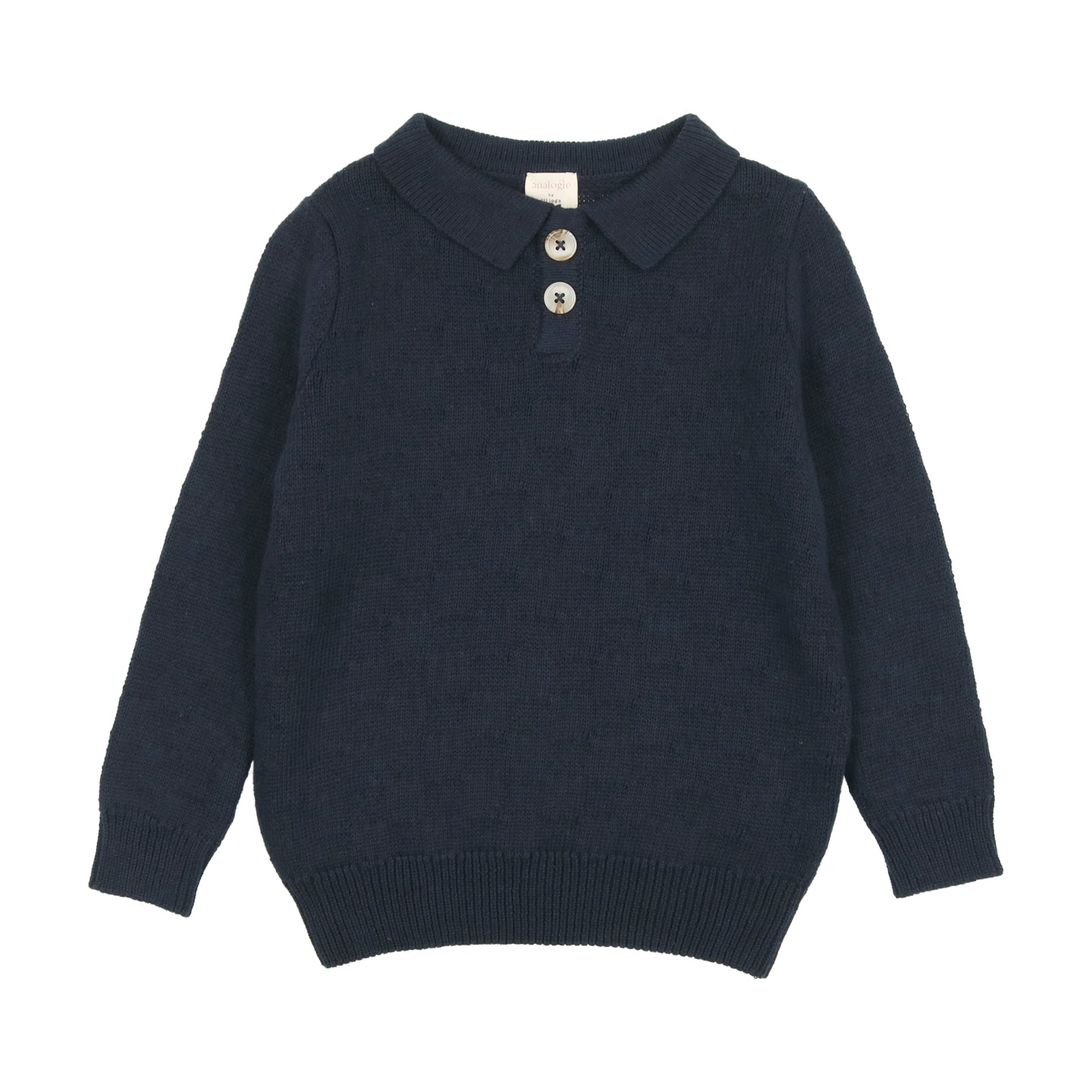 Boys Knit Polo Navy