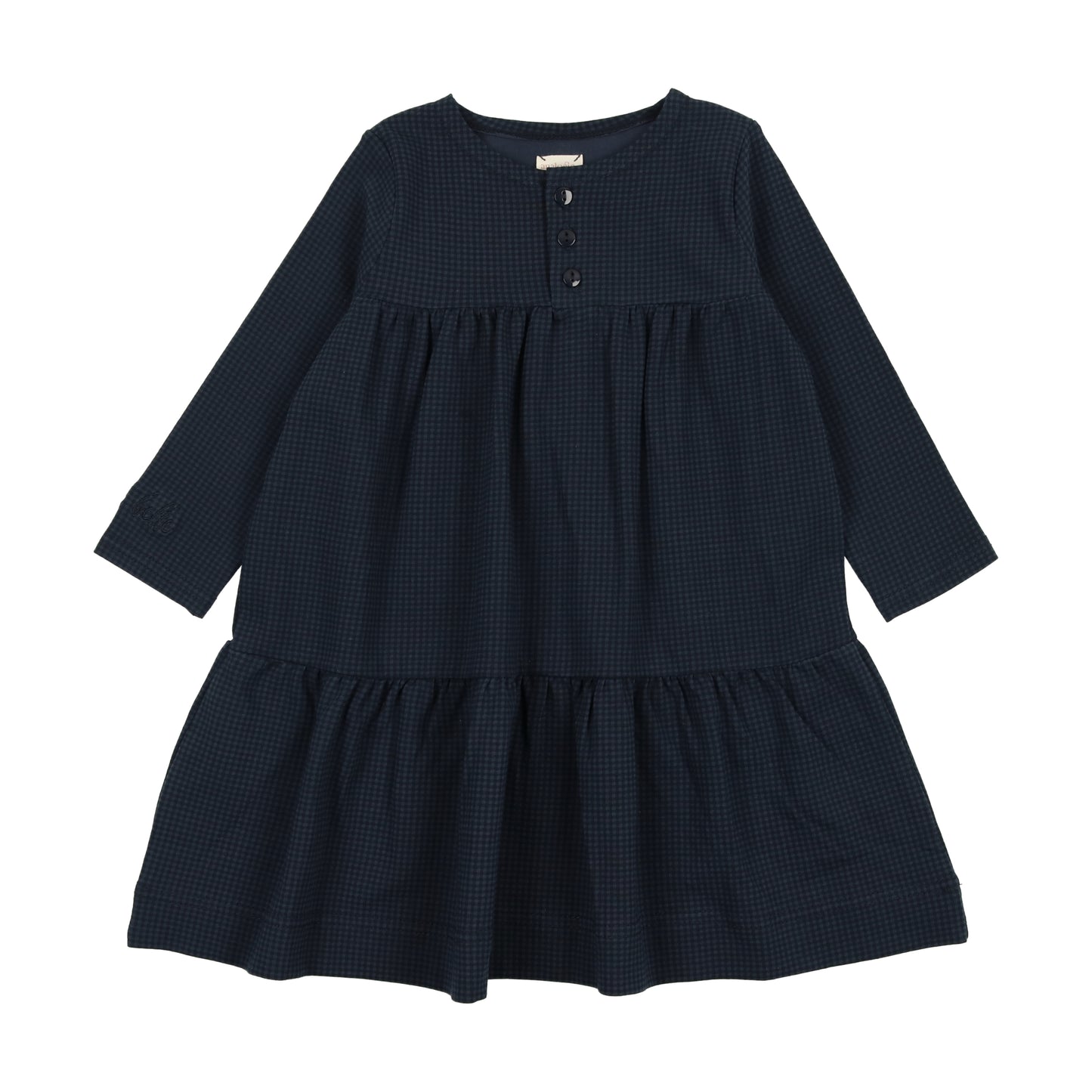 Tiny Check Dress Blue