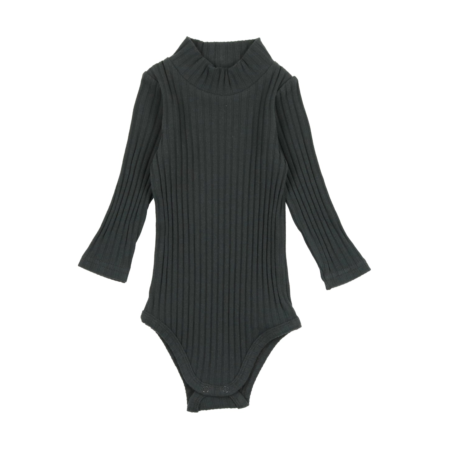 Ribbed Mockneck Onesie Midnight