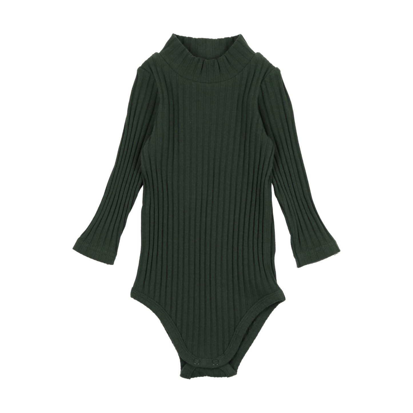 Ribbed Mockneck Onesie Green