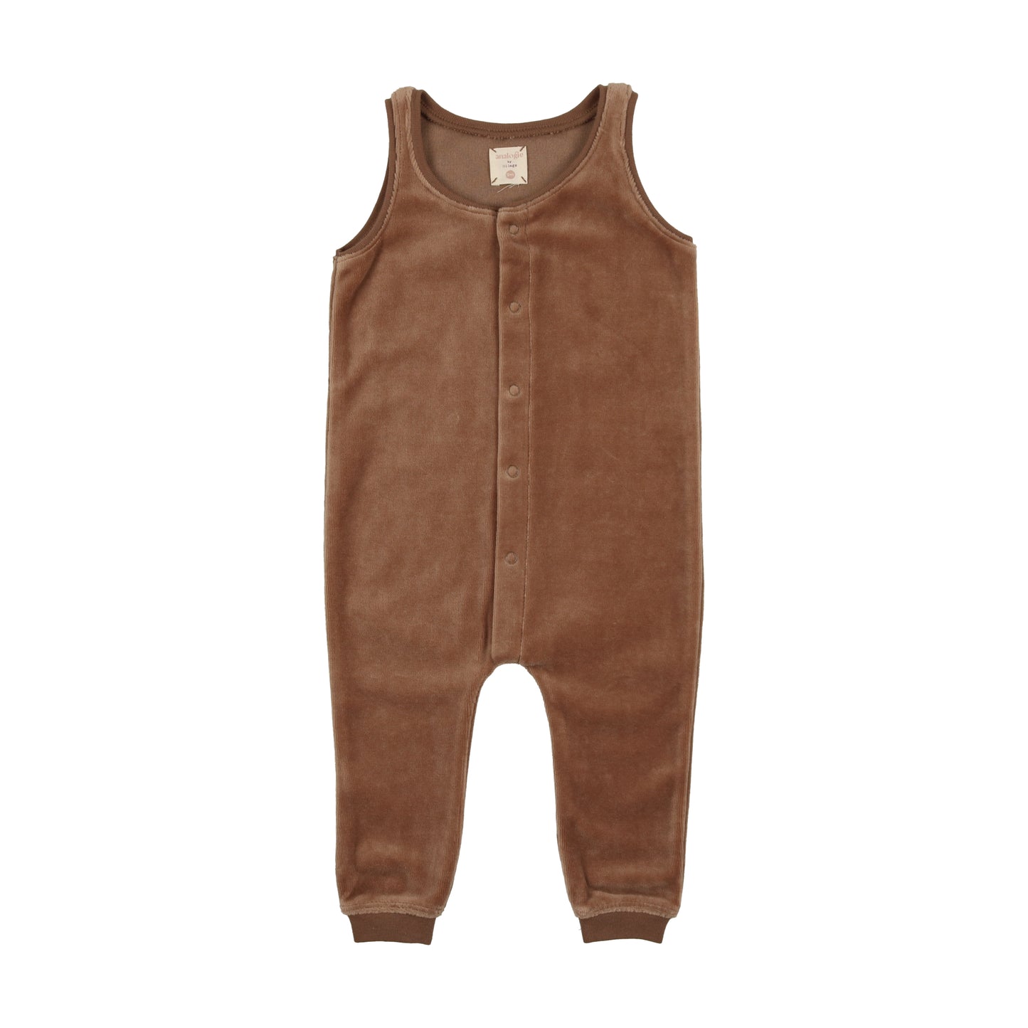 Velour Overalls Camel