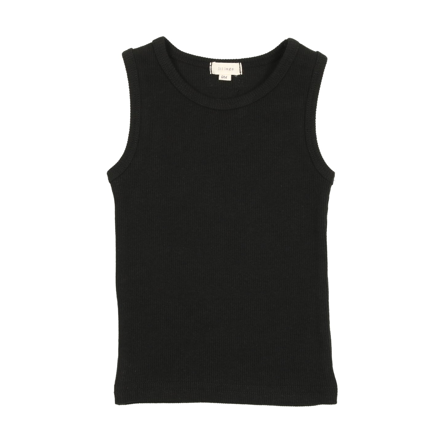 Ribbed Tank- Black