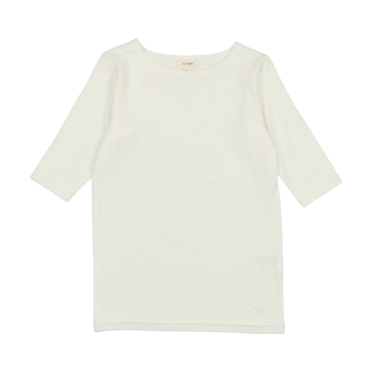 Bamboo Tee Three Quarter Sleeve- Winter White