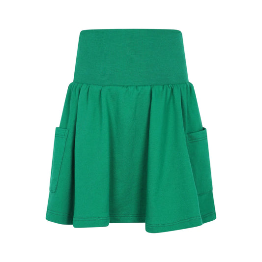Girls Short Tiered Skirt- Green