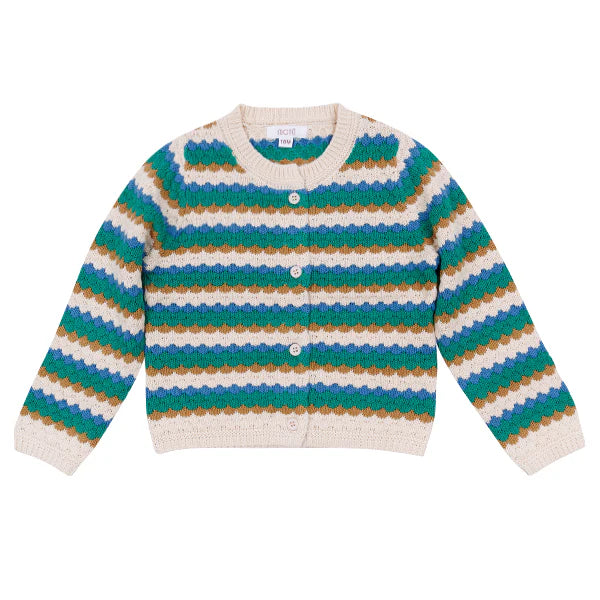 Green Multi Blaine Cardi