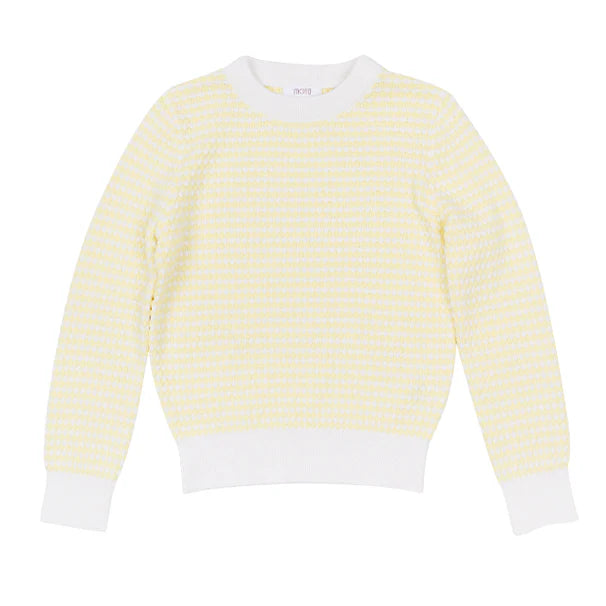 Pale Yellow Saul LS Sweater