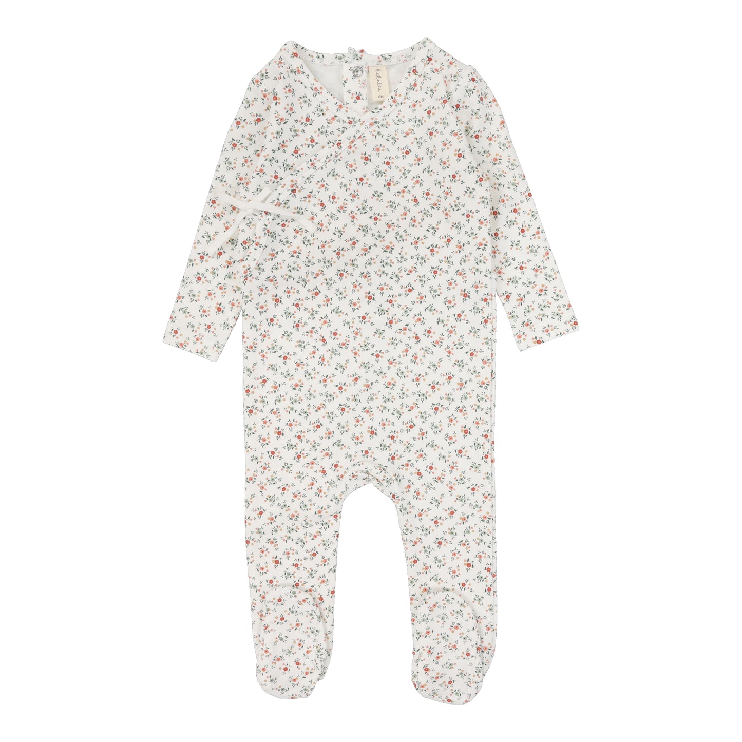 Bouquet Floral Footie Winter White/Floral