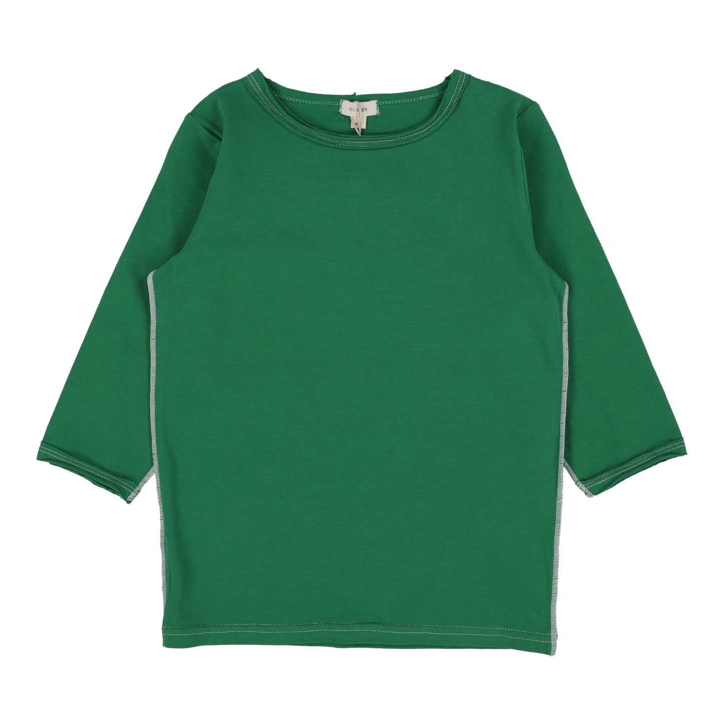Basic Girl Tee- Three Quarter Sleeve- Green