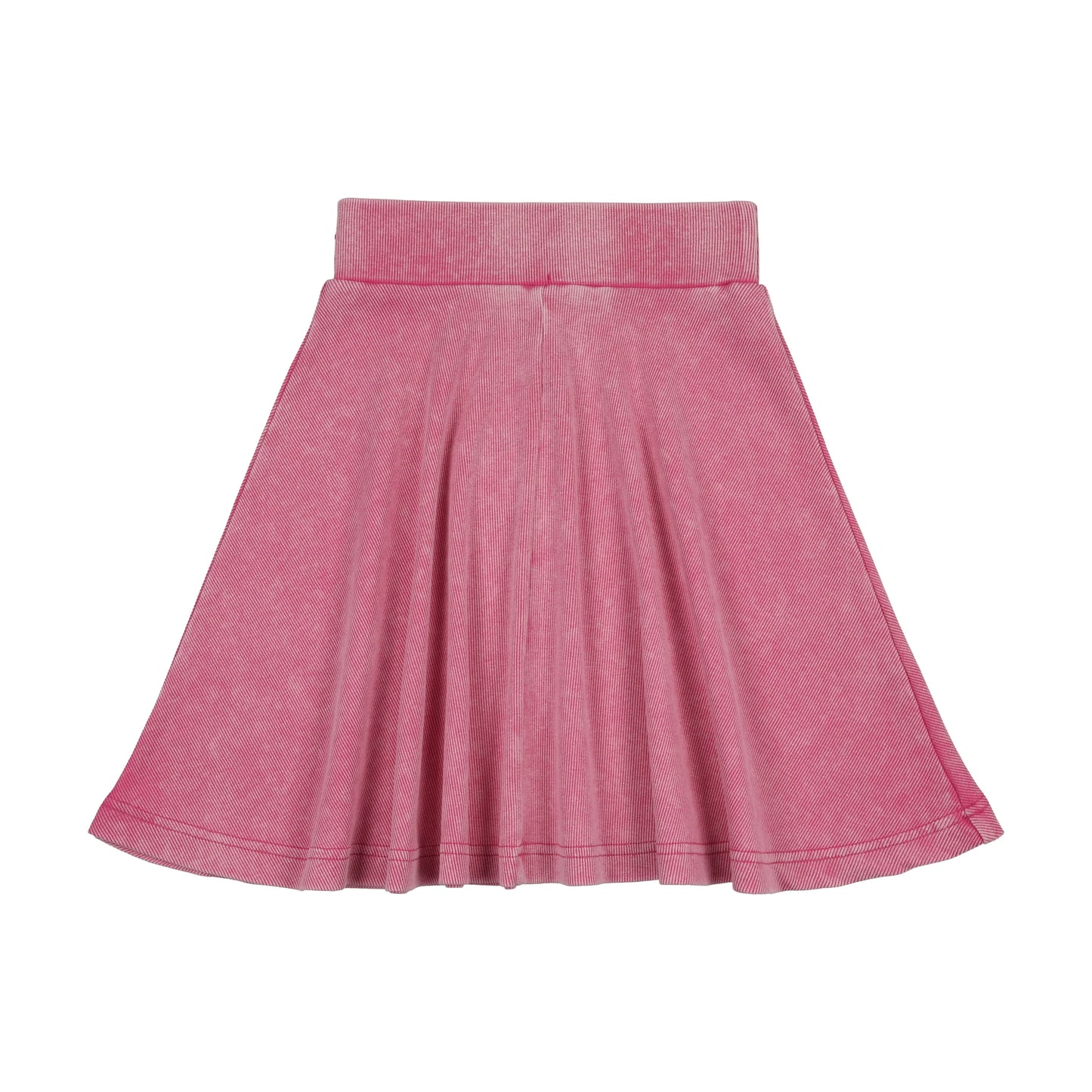 Pink Mineral Wash Tee and Skirt Set