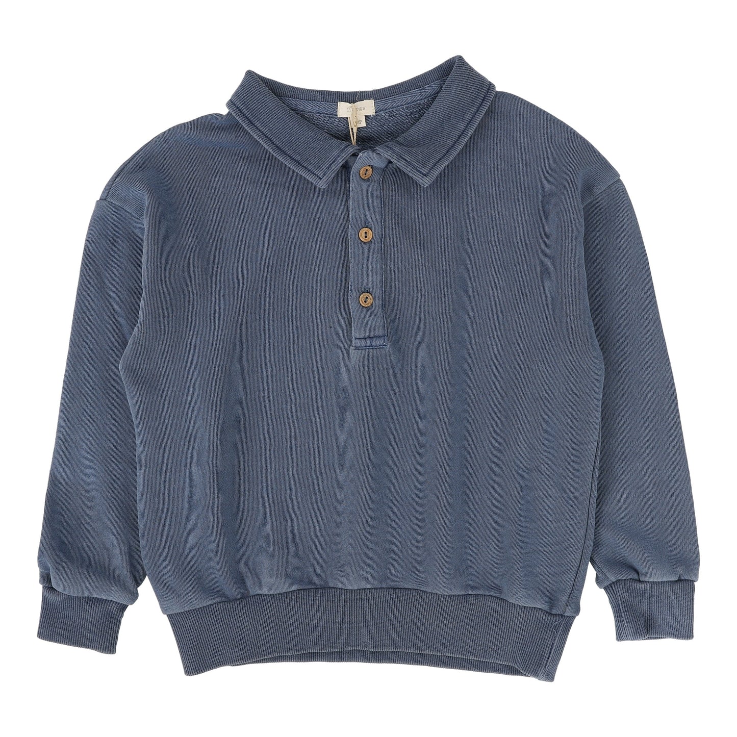 Sweatshirt Polo Blue Wash