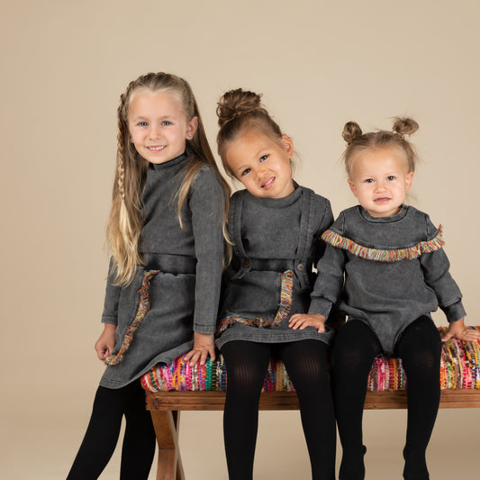 Omaha Black Plain Mock Neck