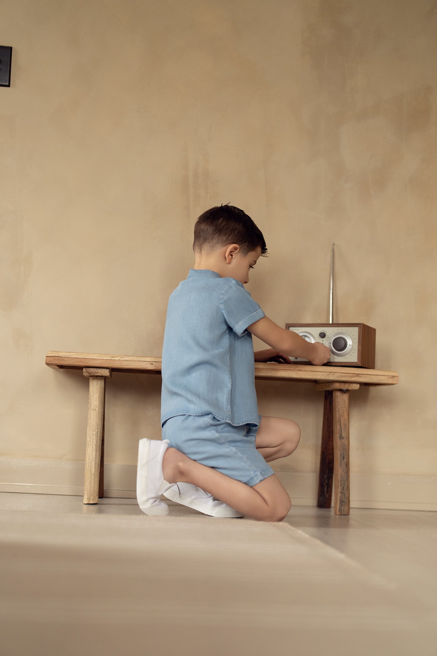 Light Wash Denim Shorts