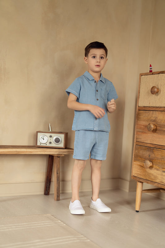 Light Wash Denim Shorts