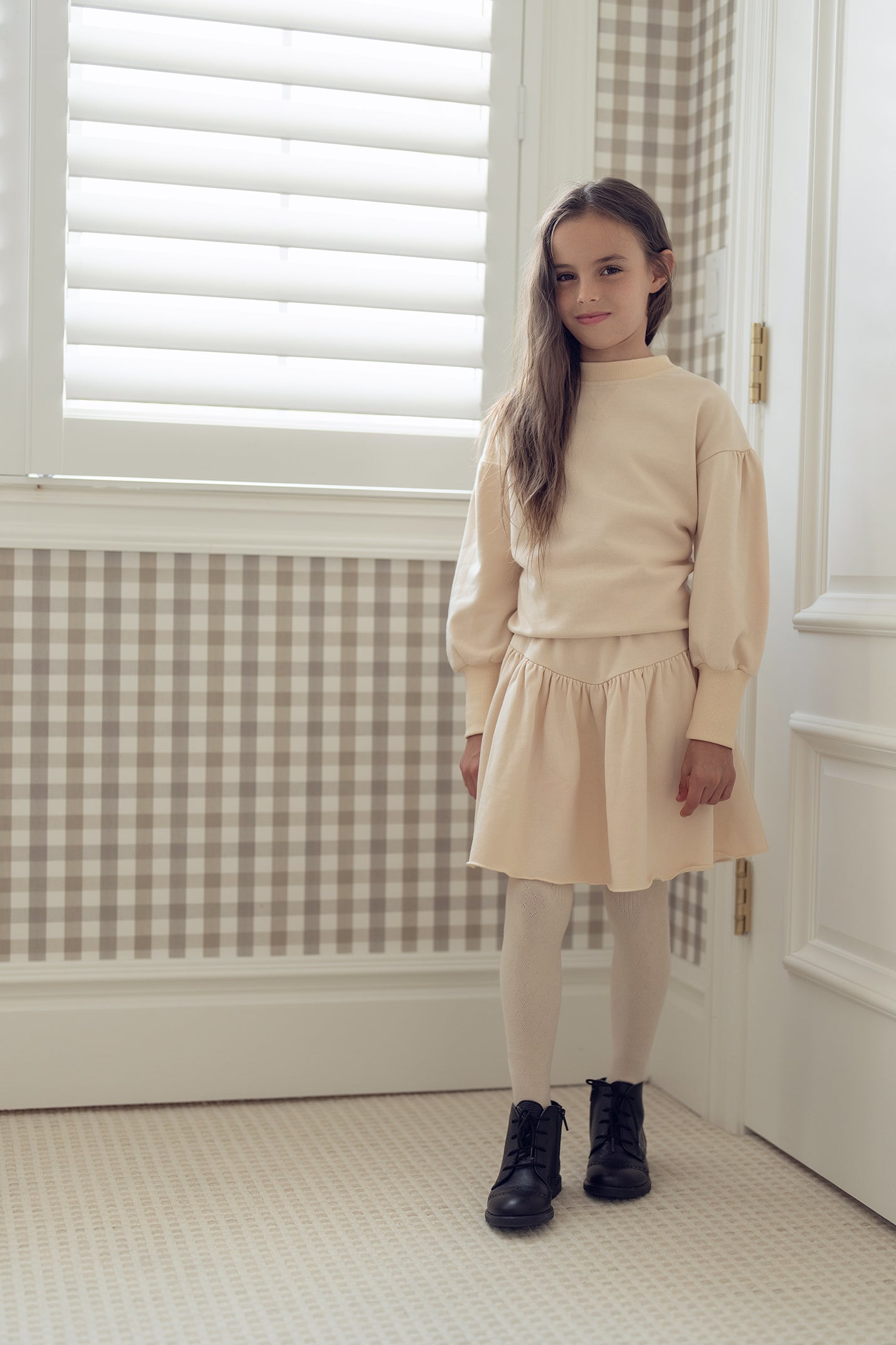 Sand Sweatshirt Skirt
