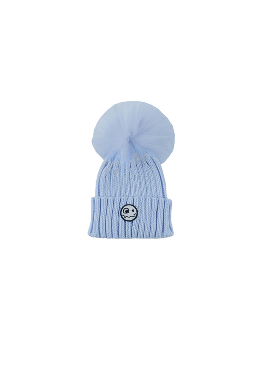 Baby Blue Pompom Hat