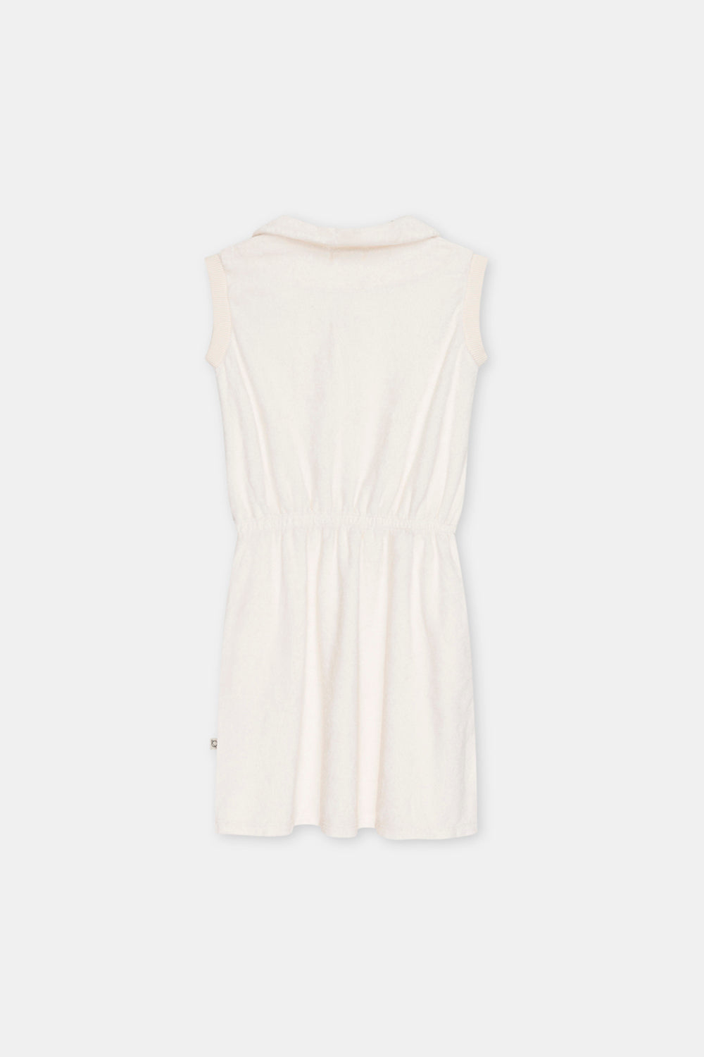 Terry polo dress Ivory