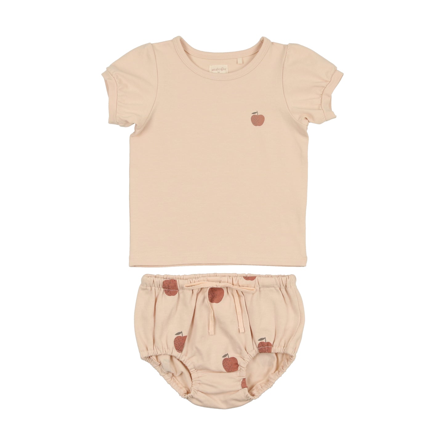 Apple Girl Puff Sleeve Set