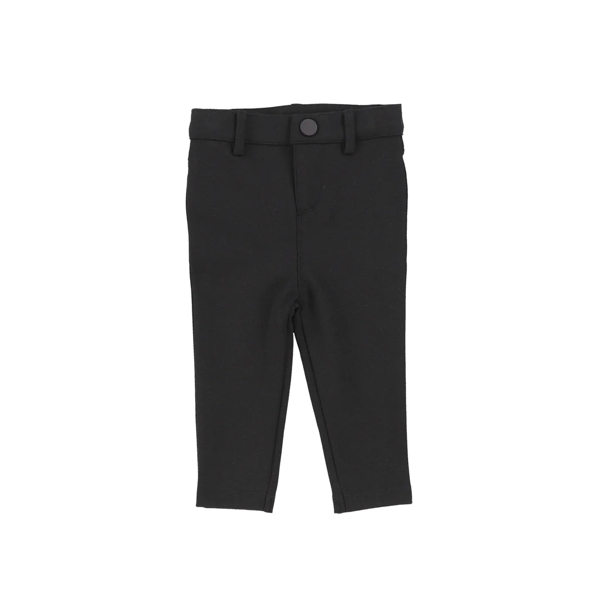 Knit Boys Stretch Pants Black