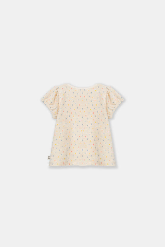 Toweling print baby T-shirt