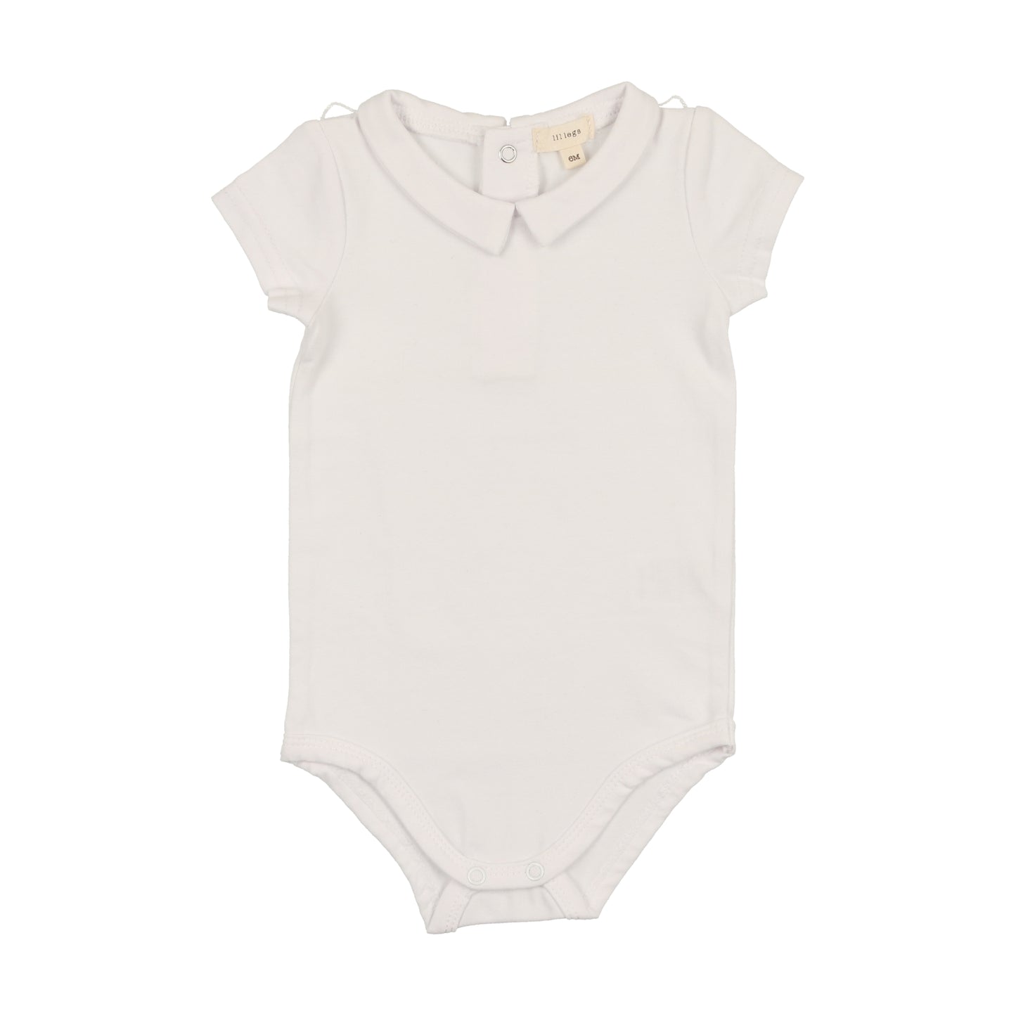 Collar Onesie Pure White