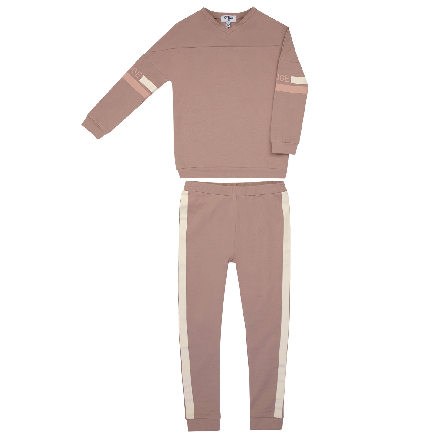 Sports Stripe Blush Lounge Set