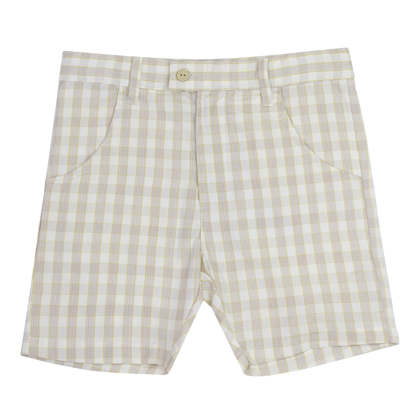 Stone Plaid Shorts
