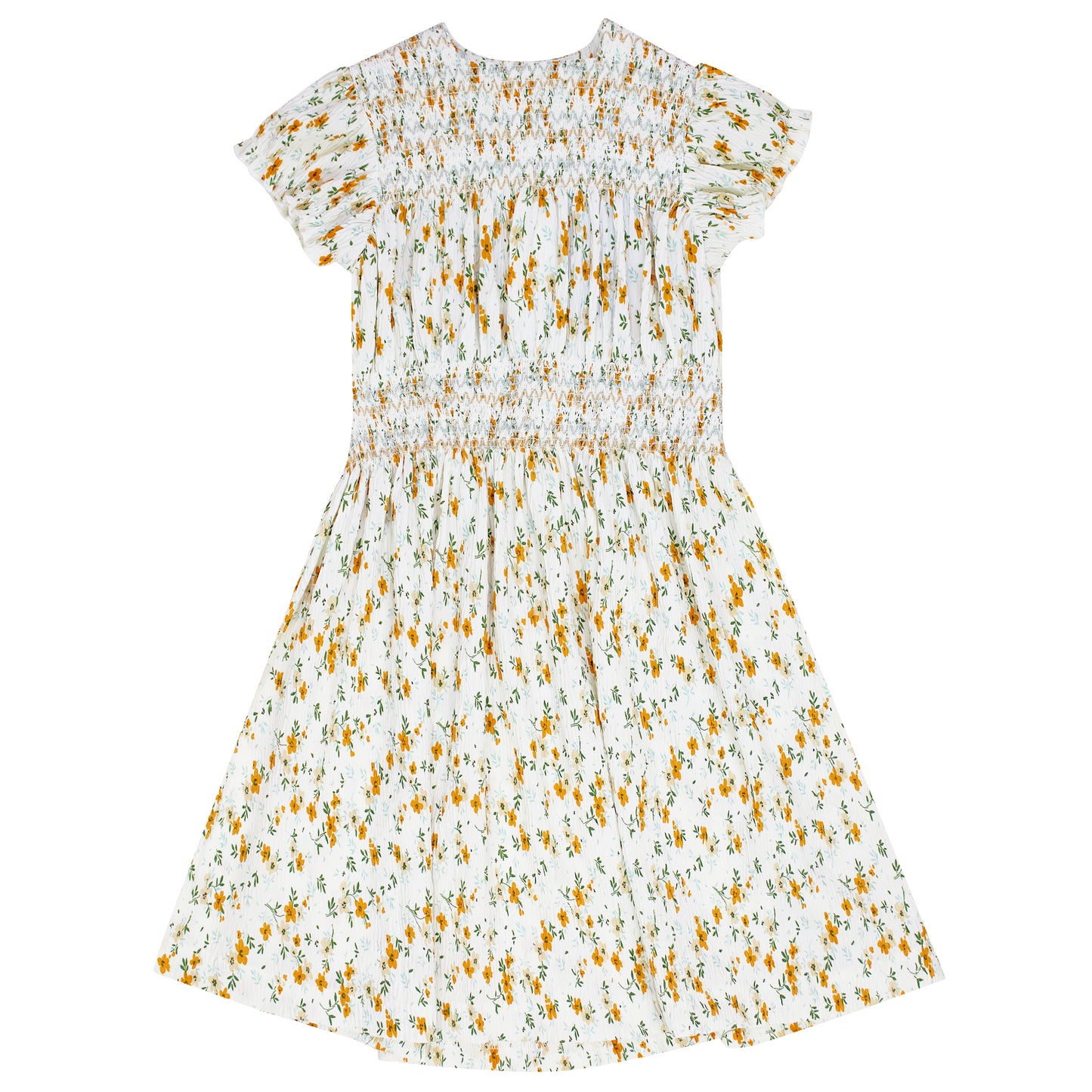 Floral Crinkle Dress