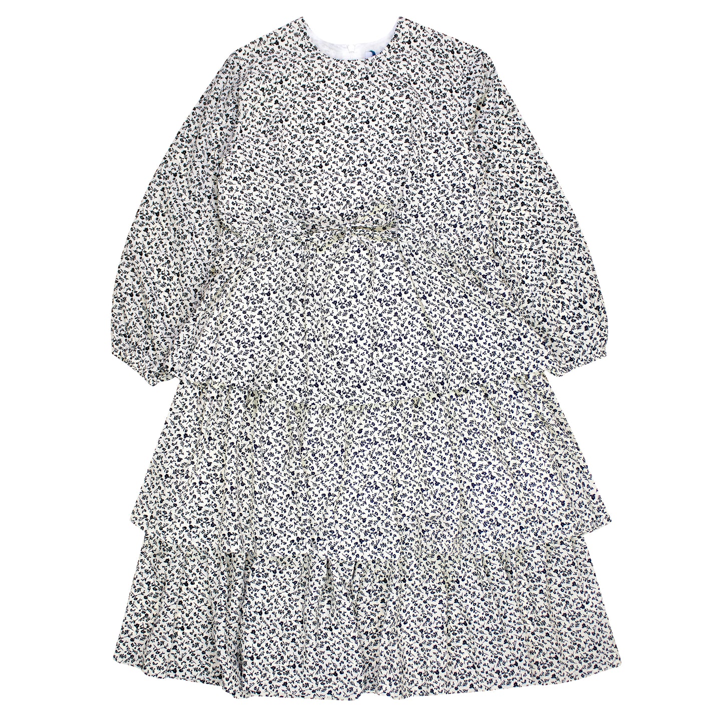 White Floral Tie Dress