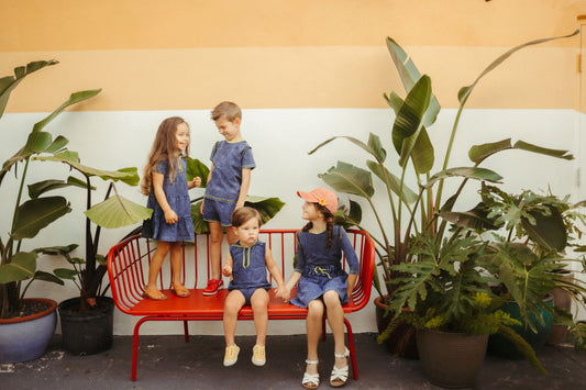 Denim Pin Stripe Skirt