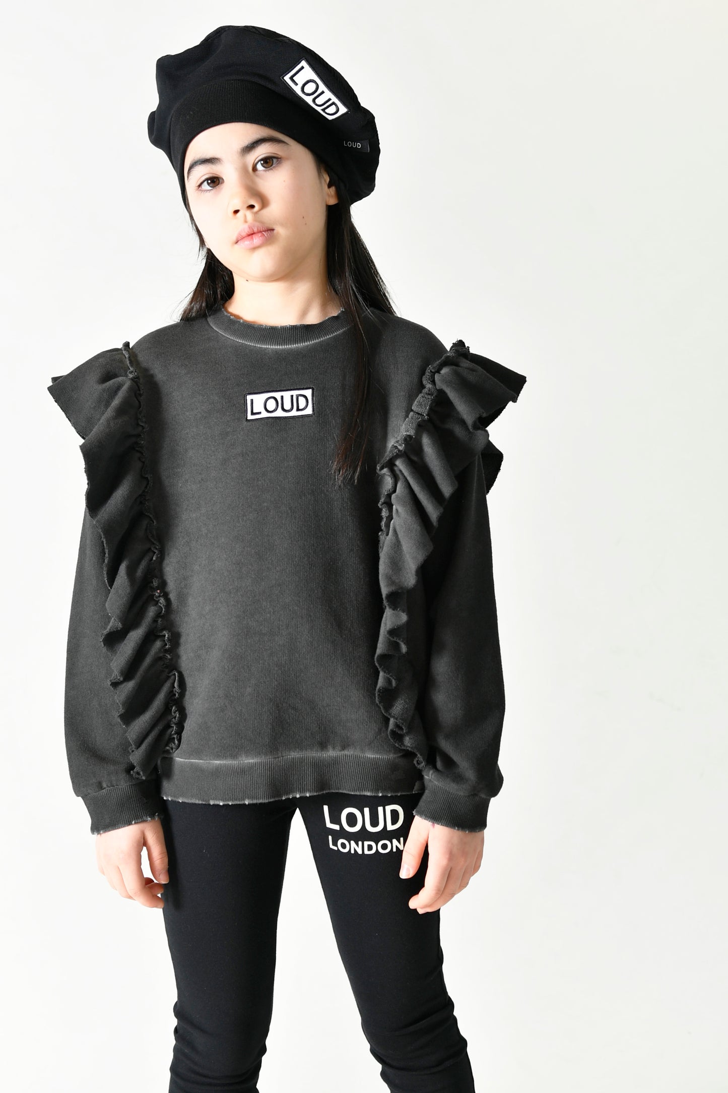 Song Black Ruffle Sweater