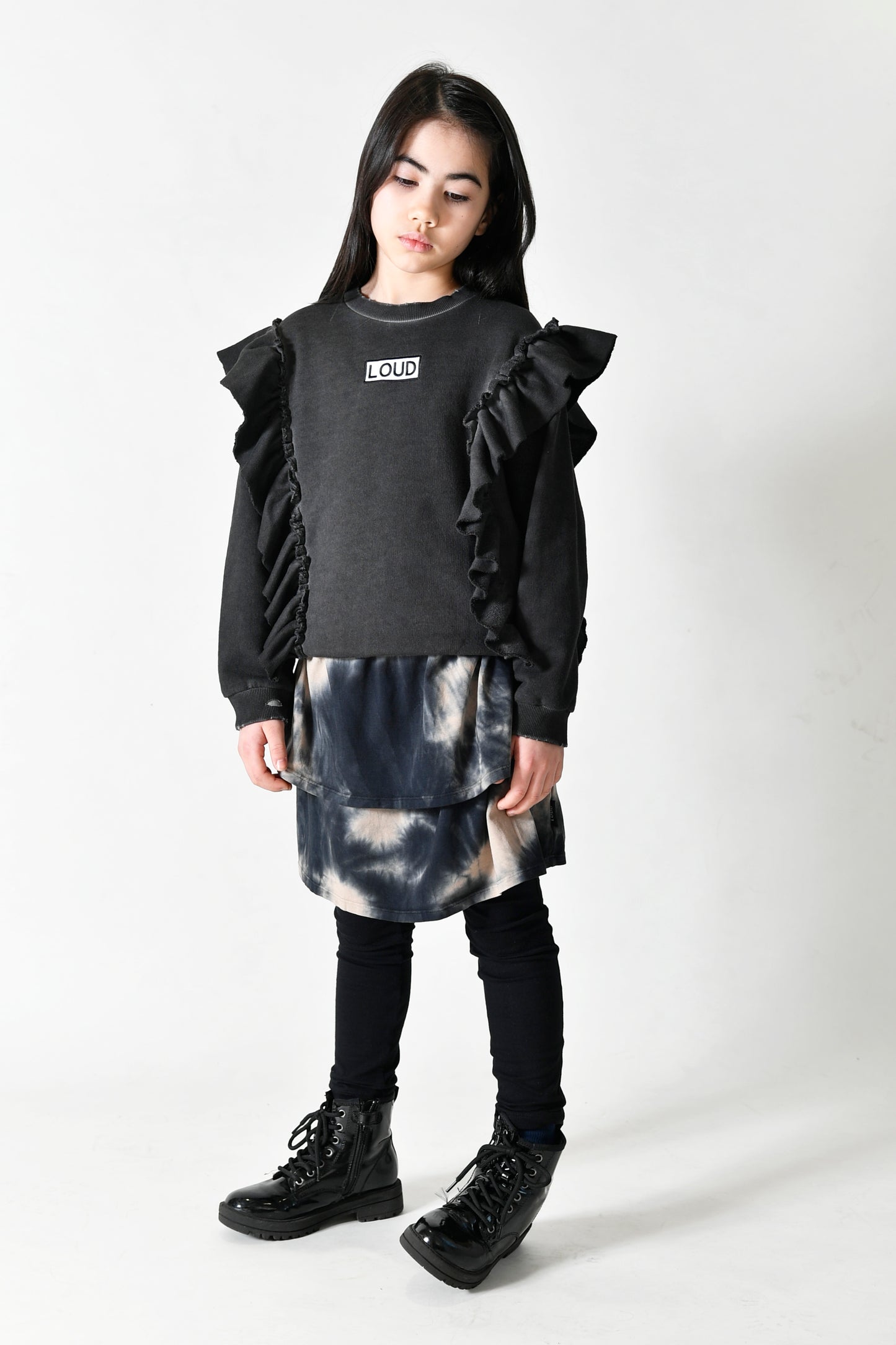 Song Black Ruffle Sweater