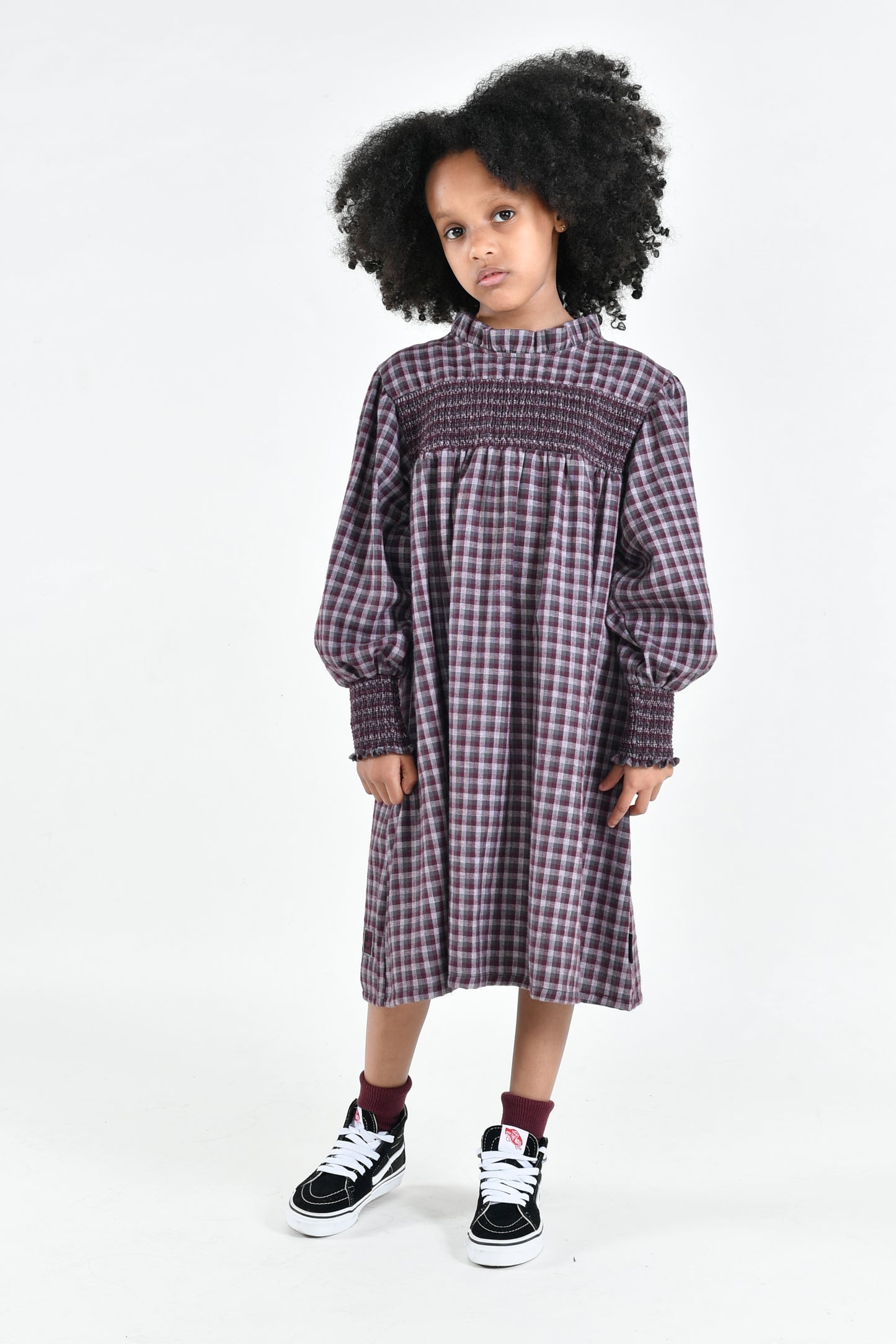 Stay Small Check Loose Fit Dress